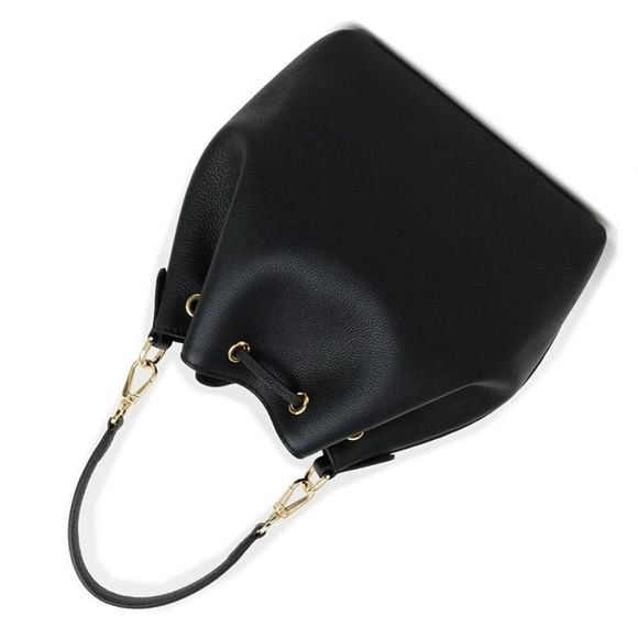 Louis Vuitton Grain Calf Leather LockMe Bucket Bag Black - Picture 6 of 12